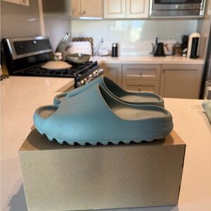 Adidas YZY Slide in Light Blue